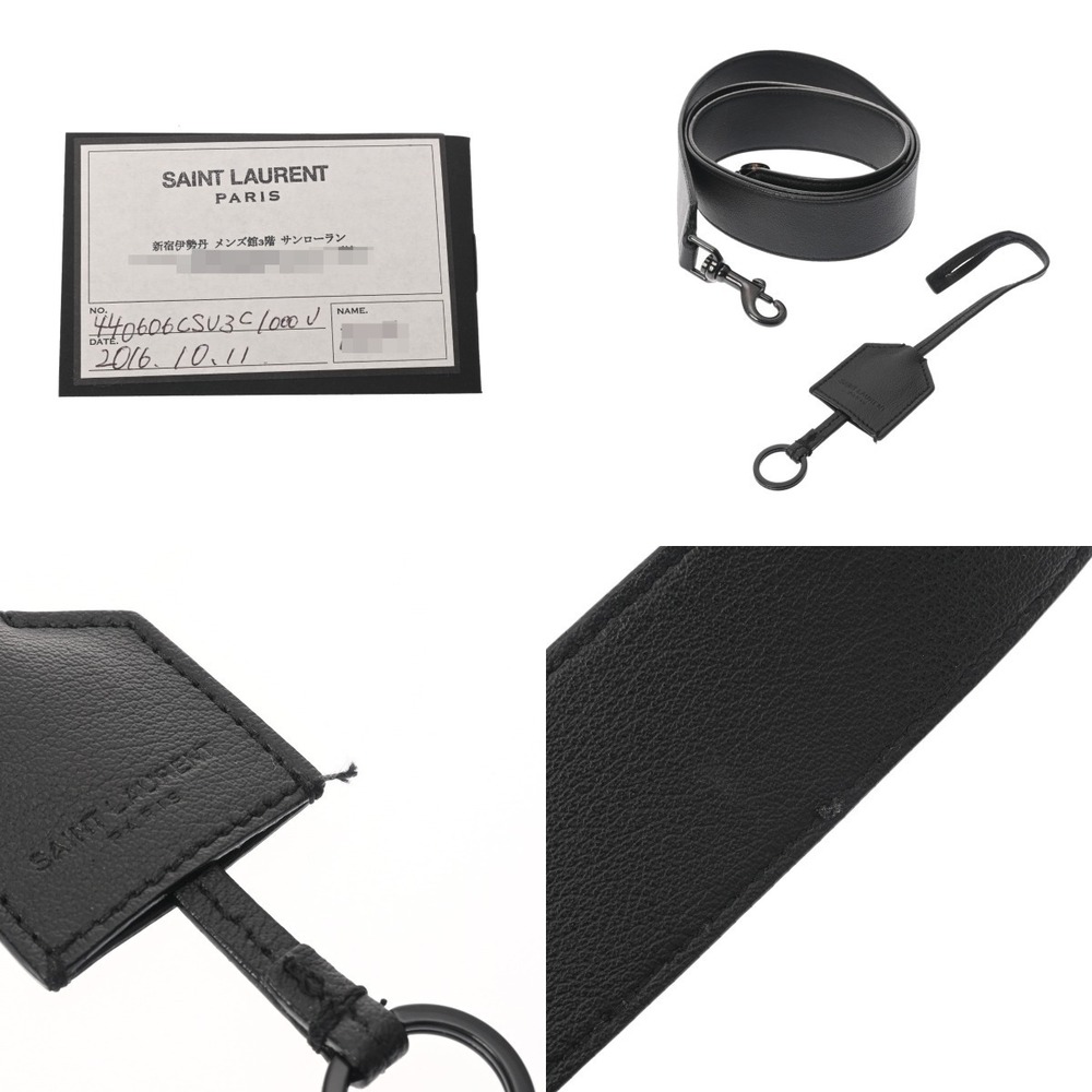 SAINT LAURENT black leather briefcase - Picture 10 of 10